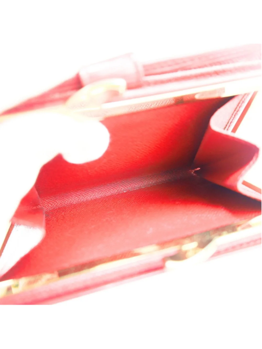 Preowned Louis Vuitton Epi Continental Veinnoiserie in Castilean Red Women Walle